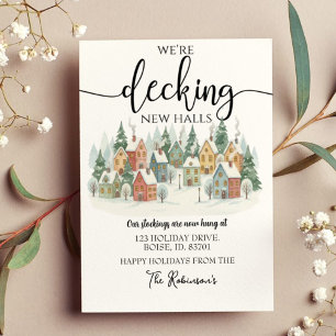 Christmas Moving Announcement, New Address Holiday Card