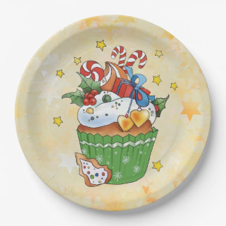 Christmas muffin paper plate