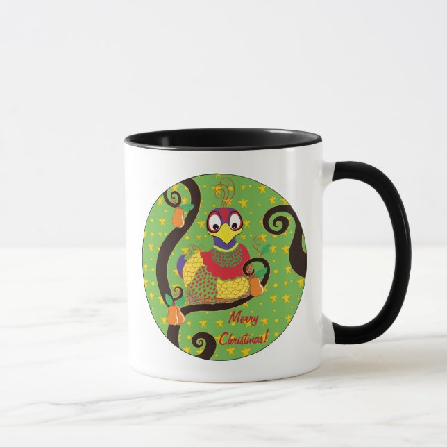 Christmas Mug 11 oz. Partridge Personalise (Right)