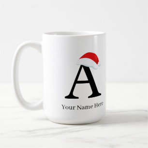 Christmas Mug “A” Initial