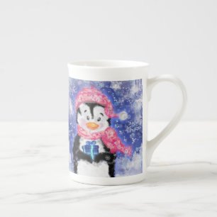 Christmas Mug Baby Penguin with Gift
