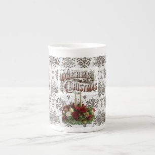 Christmas Mug, Christmas, Merry Christmas Bone China Mug