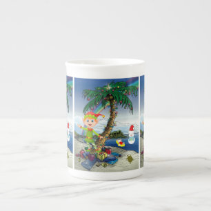 Christmas Mug, Elf, Merry Christmas Bone China Mug