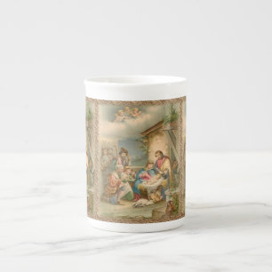 Christmas Mug, Jesus Christ Bone China Mug