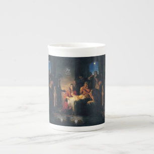 Christmas Mug, Jesus Christ, Merry Christmas Bone China Mug