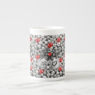 Christmas Mug, Merry Christmas Bone China Mug