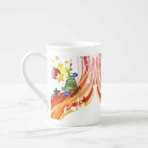 Christmas Mug, Merry Christmas Bone China Mug