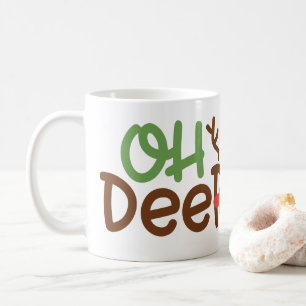 Christmas Mug: Oh Deer  Coffee Mug
