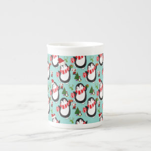 Christmas Mug, Penguin Bone China Mug