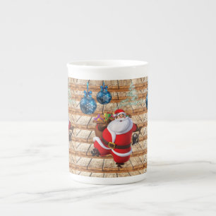 Christmas Mug, Santa Bone China Mug