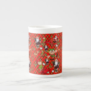 Christmas Mug, Santa Bone China Mug