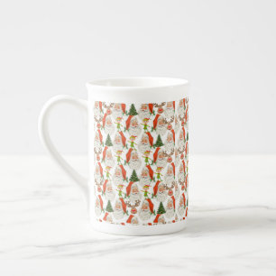 Christmas Mug, Santa, Merry Christmas Bone China Mug