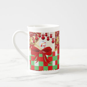 Christmas Mug, Santa, Merry Christmas Bone China Mug