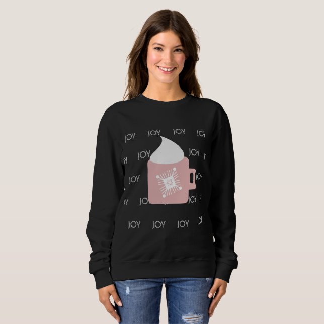 Christmas Mug Snowflake Joy Winter Sweatshirt (Front Full)