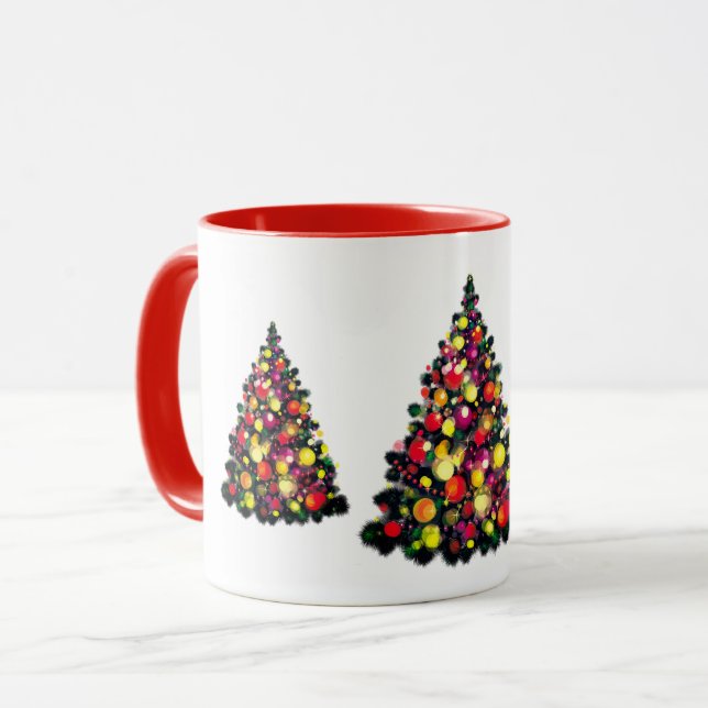 Christmas Mug-Trees Mug (Front Left)