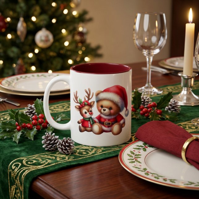 Christmas Mug with adorable teddy bear (Creator Uploaded)