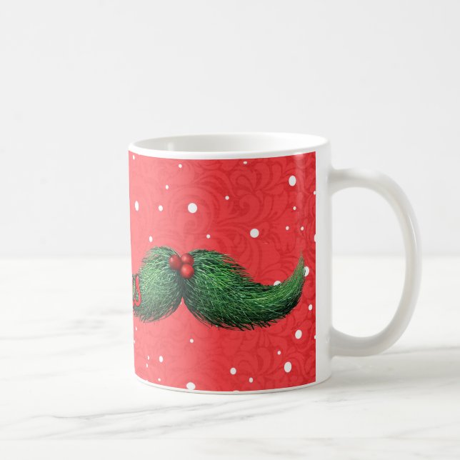 Christmas Mug with Moustache and Merry Christmas (Right)