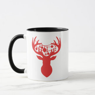 Christmas Mug with Ornaments on Reindeer