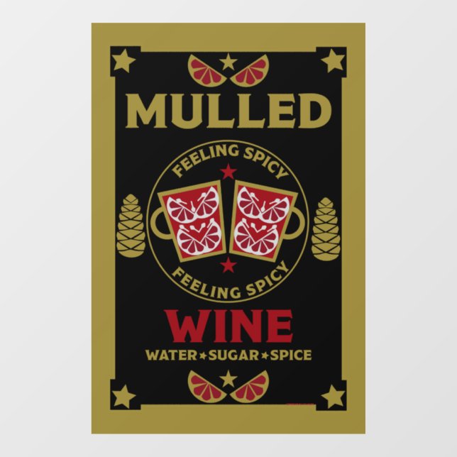 Christmas Mulled Red Wine  (Sheet)