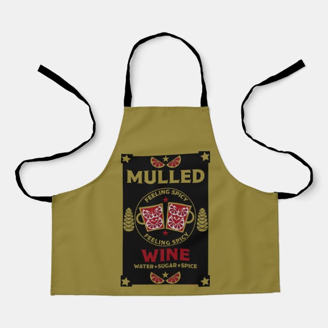 Christmas Mulled Red Wine  Apron (Front)