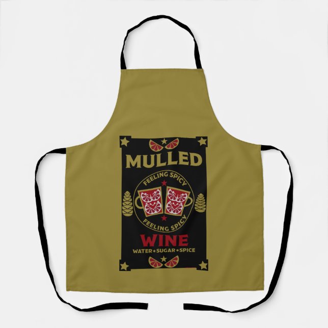 Christmas Mulled Red Wine  Apron (Front)