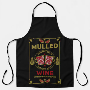 Christmas Mulled Red Wine Drink Apron