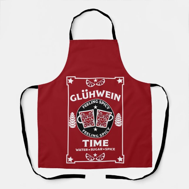 Christmas Mulled Red Wine Glühwein    Apron (Front)