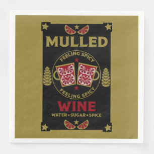 Christmas Mulled Red Wine Napkin