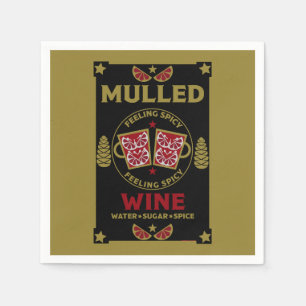 Christmas Mulled Red Wine  Napkin