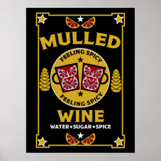 Christmas Mulled Red Wine Poster