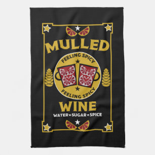 Christmas Mulled Red Wine Tea Towel