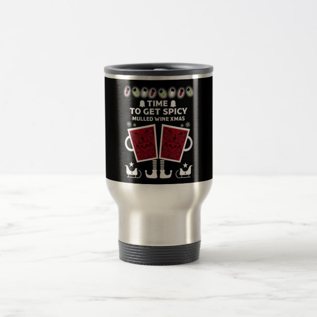 Christmas Mulled Red Wine Travel Mug (Center)