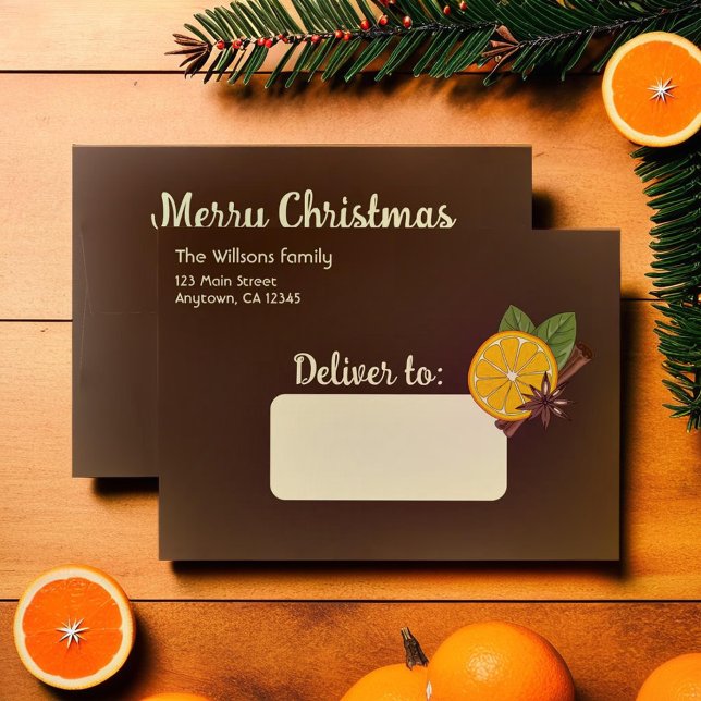 Christmas mulled wine spicy brown envelope (Christmas mulled wine spicy brown envelope)
