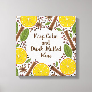Christmas mulled wine spicy  canvas print