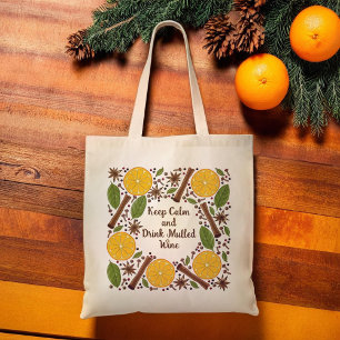 Christmas mulled wine spicy tote bag