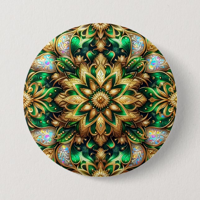CHRISTMAS ~ Multicoloured Button (Front)