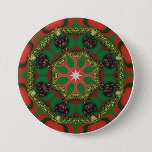 CHRISTMAS ~ Multicoloured Button