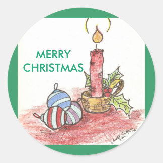 Christmas - multiple products classic round sticker