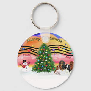 Christmas Music 2 - Cavaliers (four) Key Ring