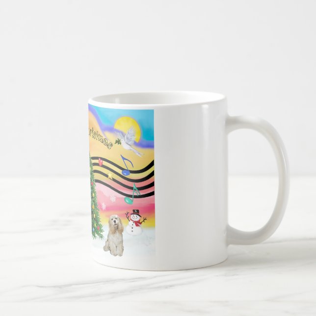 Christmas Music 2 - Cocker (Buff) Coffee Mug (Right)