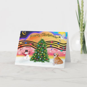 Christmas Music 2 - pembroke Welsh Corgi (7b) Holiday Card