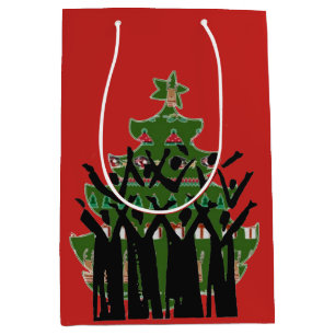 Christmas Music Carol Singers Gospel Choir Gift Medium Gift Bag