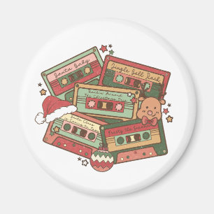 Christmas Music Cassette Tapes Magnet