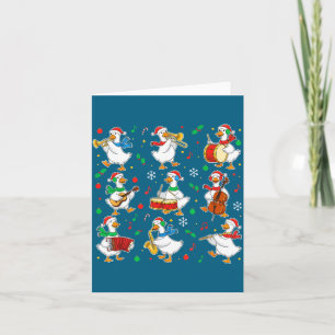 Christmas Music Goose Teacher Shirt, Holiday Music Card