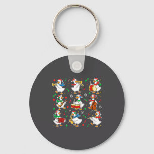 Christmas Music Goose Teacher Shirt, Holiday Music Key Ring