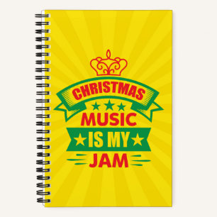 Christmas Music is My Jam-86254 Notebook