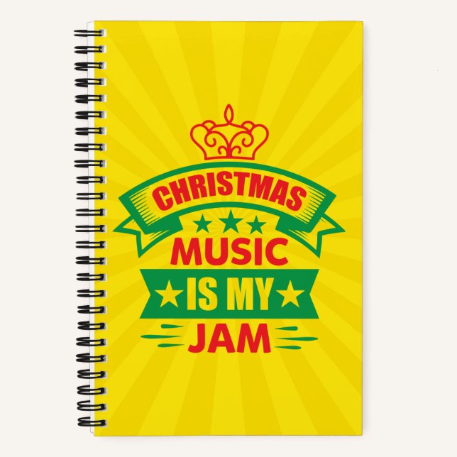 Christmas Music is My Jam-86254 Notebook (Front)