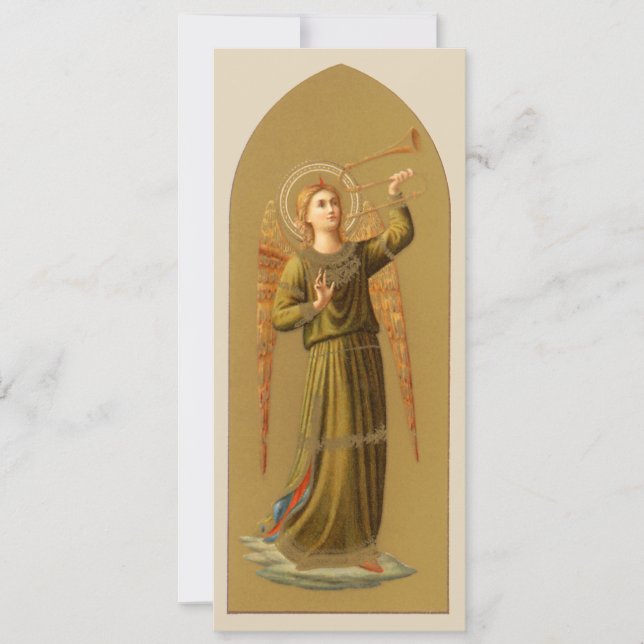 Christmas Musician Angels, Vintage Renaissance Invitation (Front)