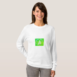 CHRISTMAS MUSTY GREEN WITH WHITE TREE T-Shirt