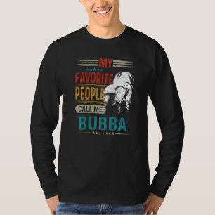 Christmas My Favourite People Call Me Bubba Vintag T-Shirt